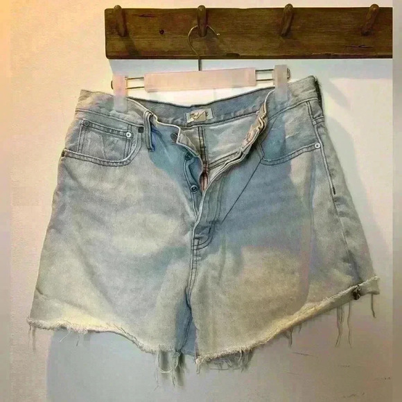 Madewell button fly The Mom Jean Short size 30 - Picture 2 of 5